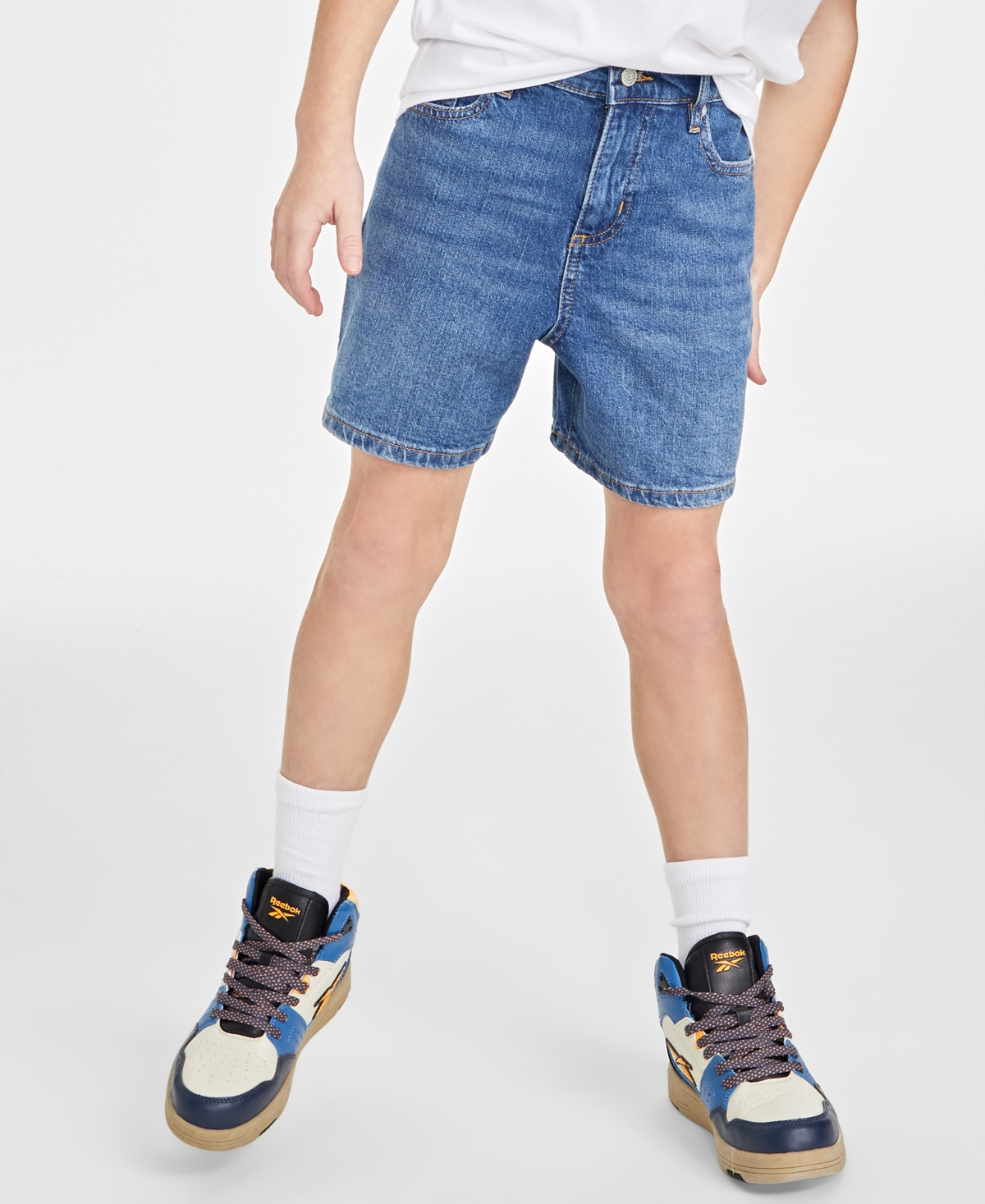 Epic Threads Big Boys 5-Pocket Denim Shorts, Created for Macy's