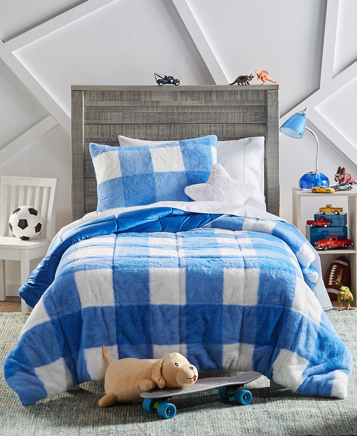 Charter Club Kids Oversized Plaid 2Pc. Comforter Set, Twin/Twin XL