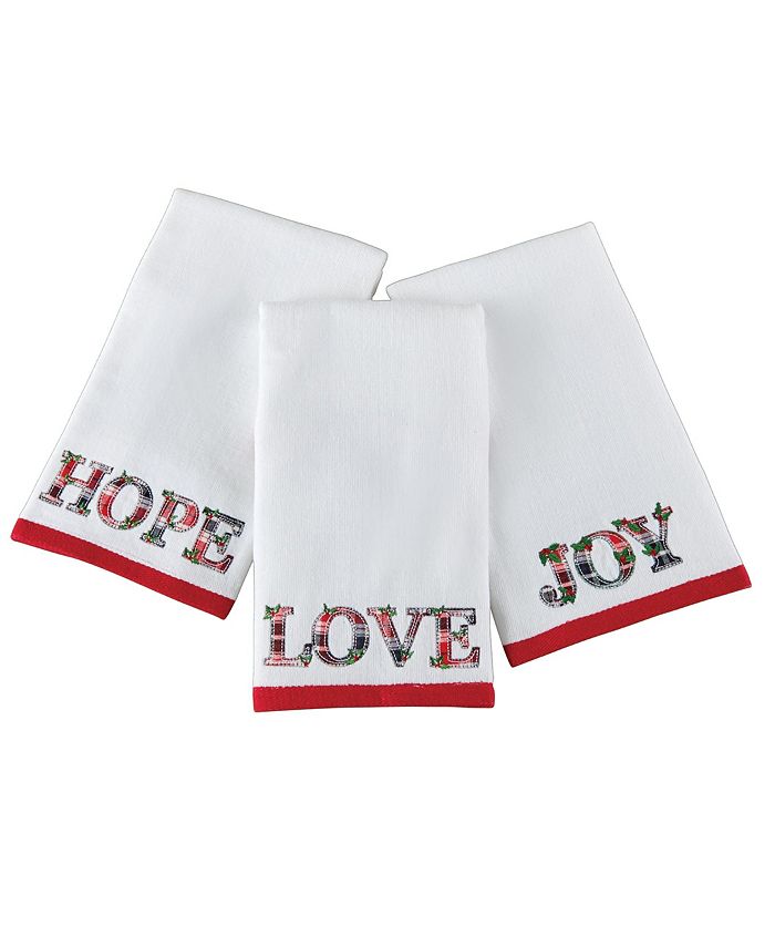 Holiday top fingertip towels