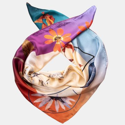 Cristina - Hand Rolled Silk Foulard for Women