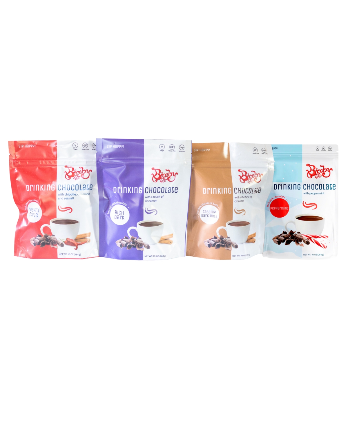 Bixby Chocolate Assorted Drinking Chocolate Mix Gift Box, Set Of 4 In No Color