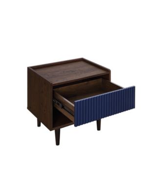 Duane 20.23" Ribbed 1-Drawer Nightstand