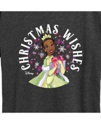 Air Waves Trendy Plus Size Disney Tiana Christmas Wishes Graphic T-shirt