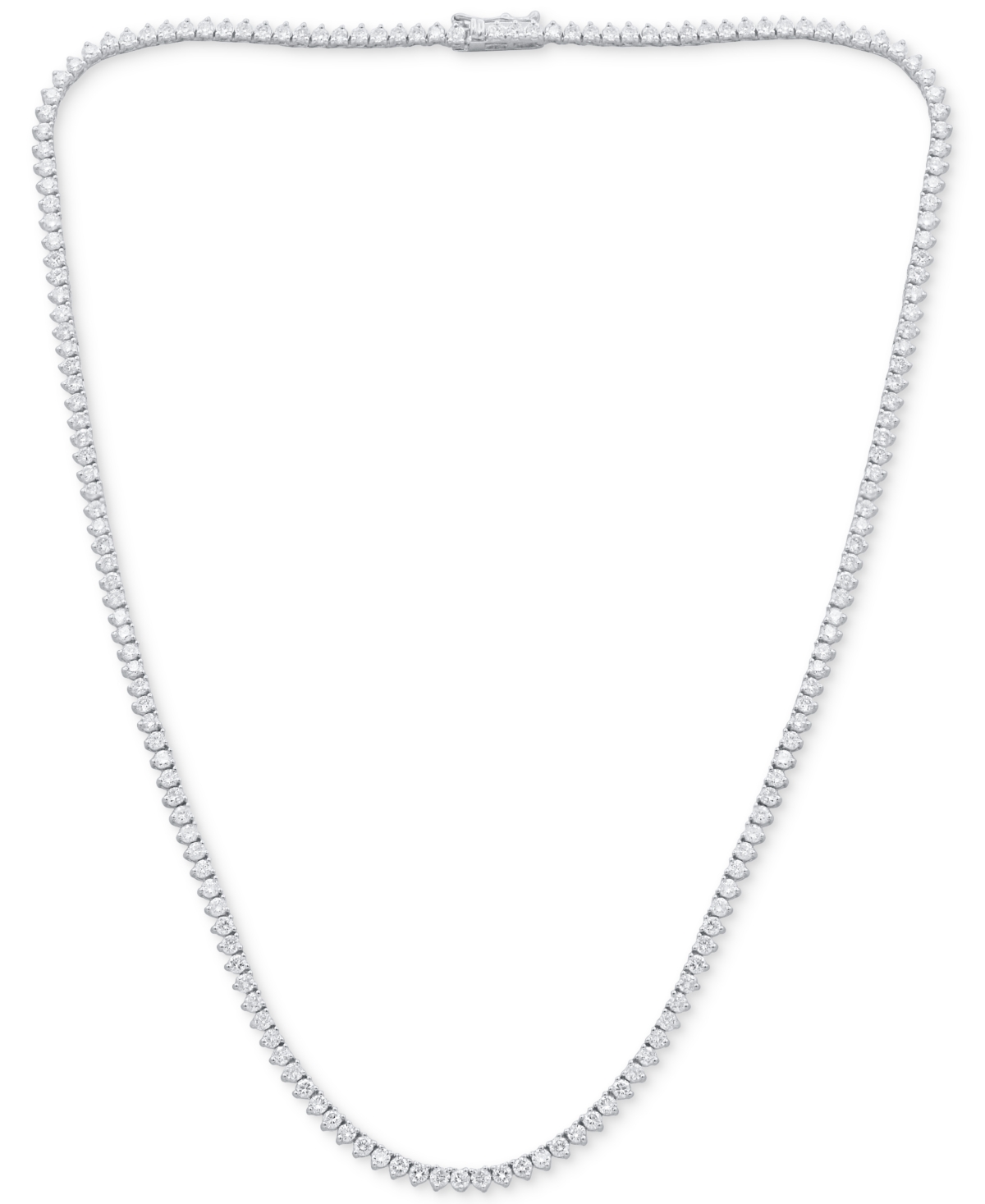 Macy's Diamond All-around 16-1/2" Collar Necklace (5-1/2 Ct. T.w.) In 14k White Gold