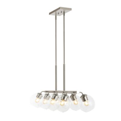 Julian Farmhouse Bohemian Iron/Glass Linear LED Pendant