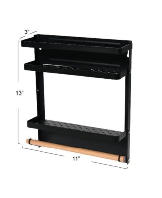 Metal Magnetic Organizer with Towel Rack