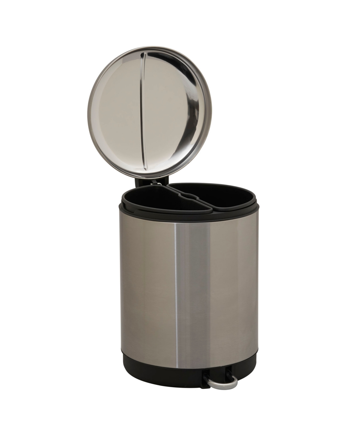 Shop Household Essentials Dual Trash Can For Trash In Stainless
