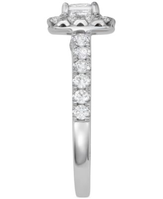 Diamond Princess Halo Bridal Set (2 ct. t.w.) in 18k White Gold