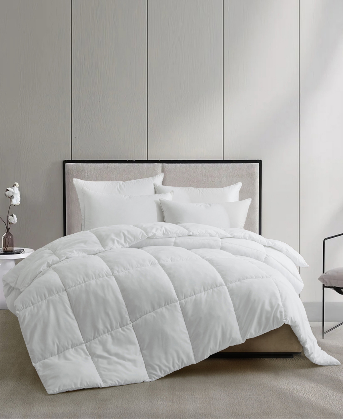 Unikome Light Warmth Reversible Down Alternative Comforter, Twin In White