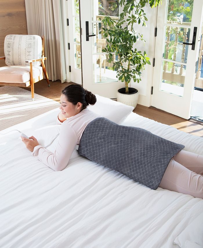 Homedics Oversized Heating Pad with ReadyRelief Heat, 24" x 24" Macy's