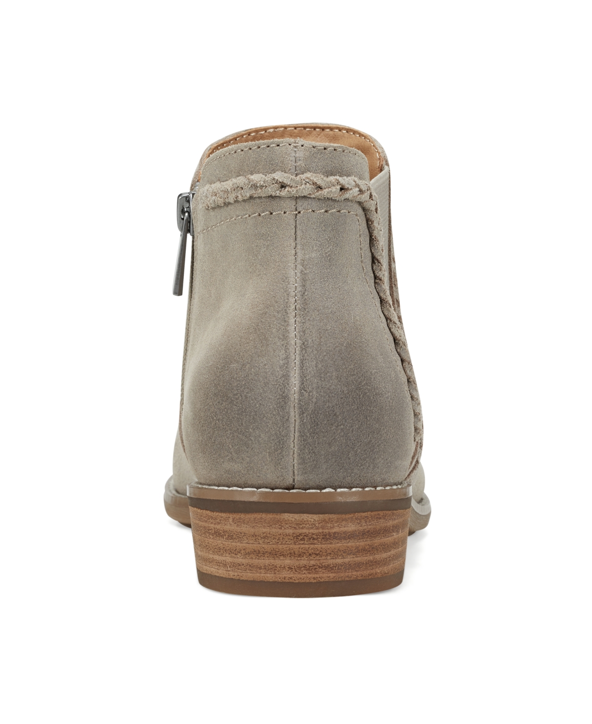 Earth Women's Nika Round Toe Stacked Heel Casual Booties