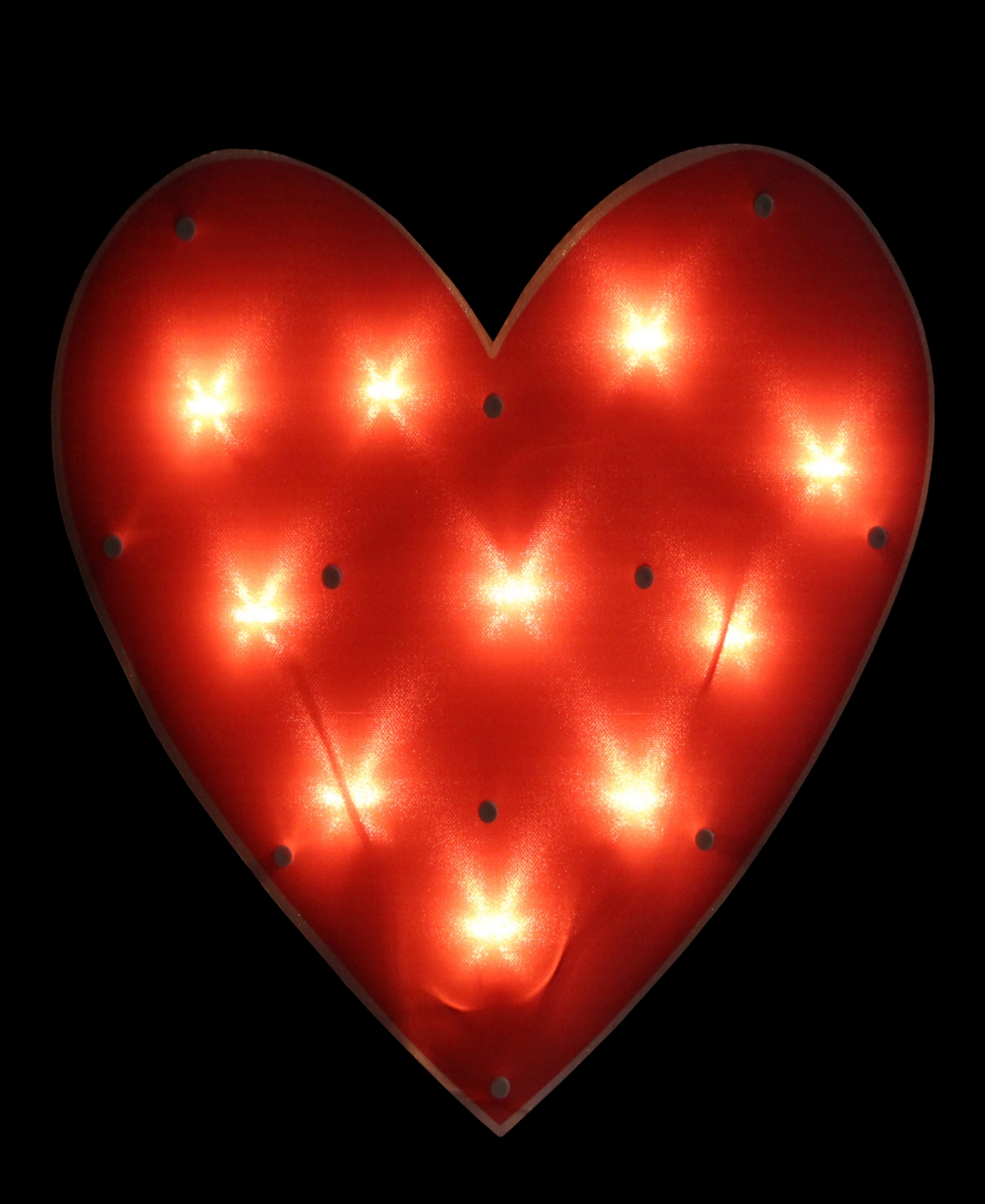 Shop Northlight 13" Lighted Shimmering Heart Valentine's Day Window Silhouette Decoration In Red