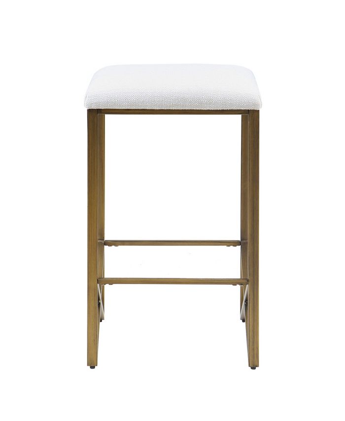 INK+IVY 16" Marino Wide Plywood Backless Upholstered Counter Stool Macy's