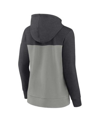 Women's Heather Charcoal, Gray Chicago White Sox City Ties Hoodie Full-Zip Sweatshirt