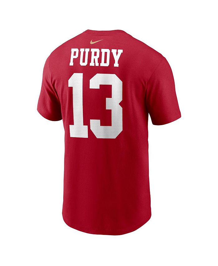 Nike Men's Brock Purdy Scarlet San Francisco 49ers Player Name and ...