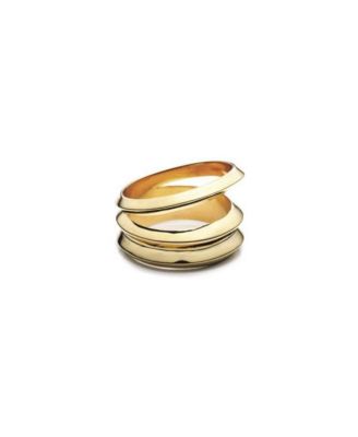 HEDRON THREE ROW RING