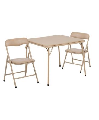 Kids 3 Piece Folding Table And Chair Set - Kids Activity Table Set