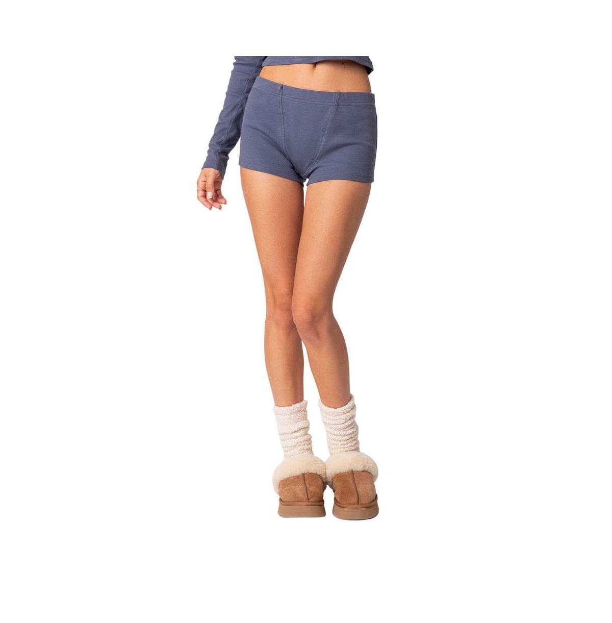 Edikted Women's Rebekah Ribbed Shorts