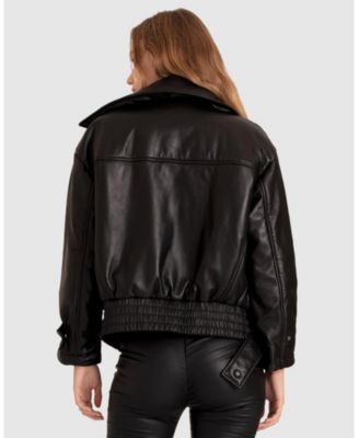 Women's Love Drunk Leather Bomber
