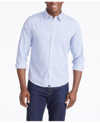 【U LAN】Breed wrinkle checked shirt UNTUCKit Men's Regular Fit Wrinkle-Free Lawrence Button Up
