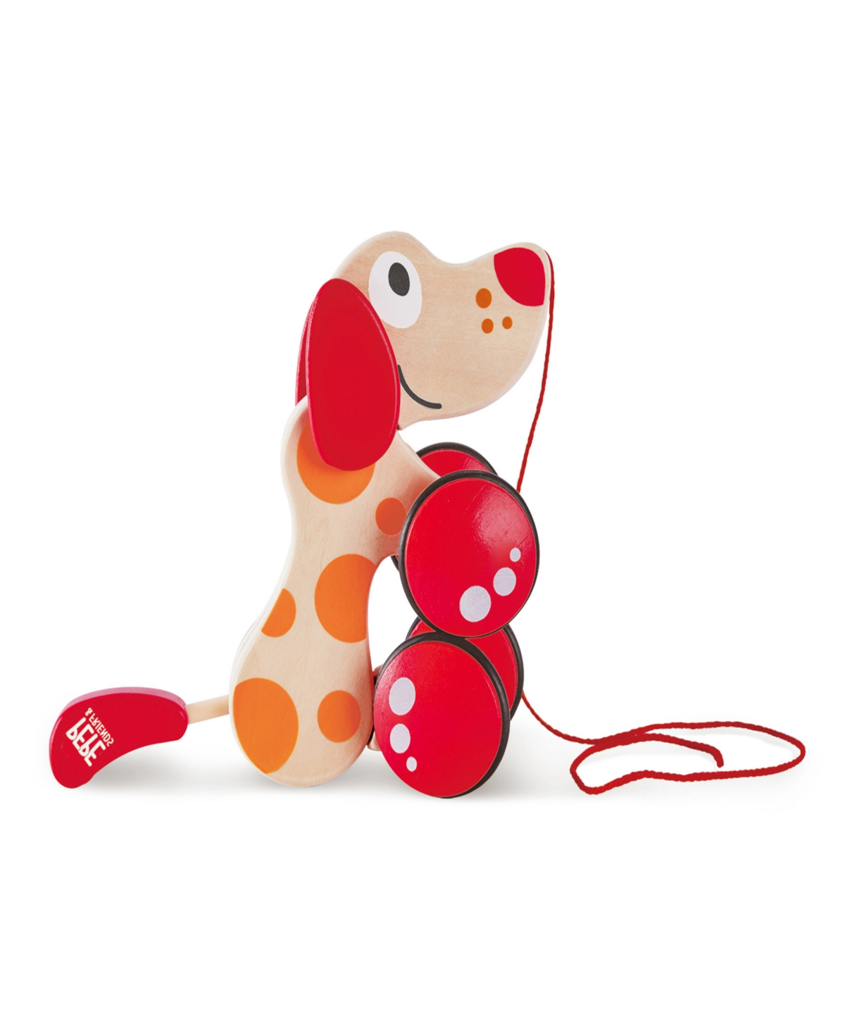 Hape Walk-a-long Pepe Puppy Toddler Toy In Multi