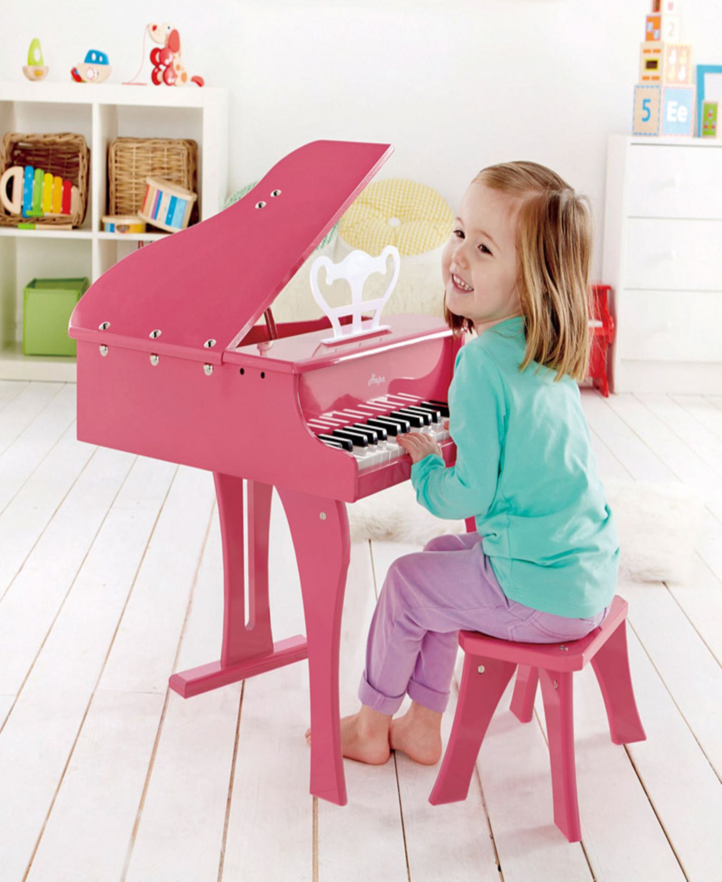 Детская игрушка Hape Happy Pink Grand Piano — фото 5