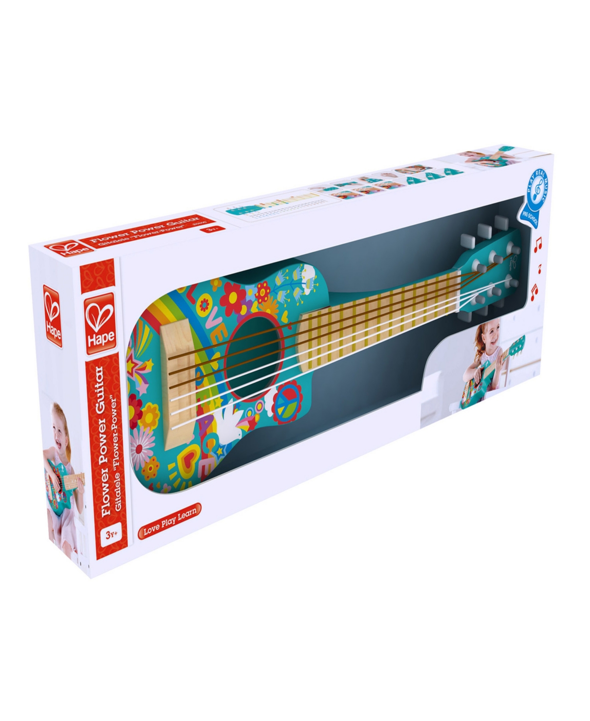 Hape Flower Power First Musical Guitar In Multi