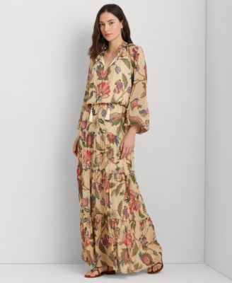 Lauren Ralph Lauren Petite Floral Blouson Maxi Dress Macy s