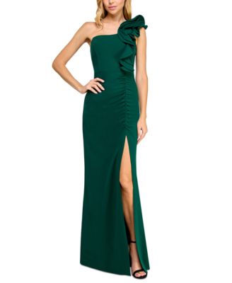 Olive Green Formal Dress for Juniors