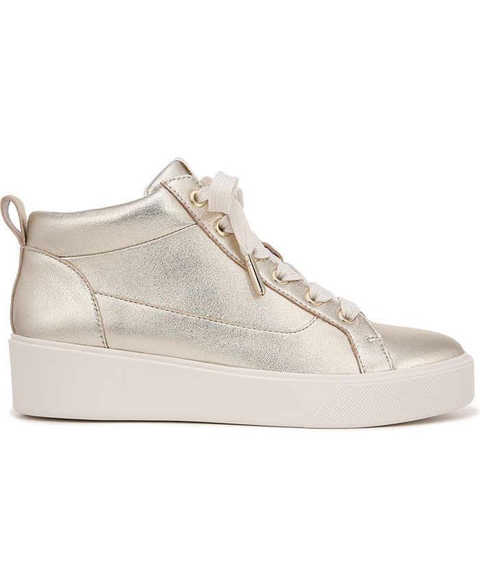 Size 10W Naturalizer Morrison-Mid Sneakers - Gold