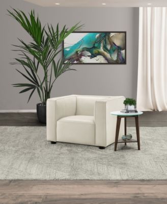 Blake 42" Leather Modern Deep Seat Chair