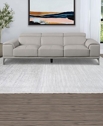 Quinton top grain shop leather sectional costco