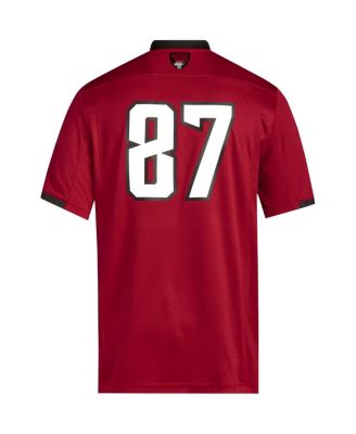 Men's #87 Red NC State Wolfpack Premier Jersey