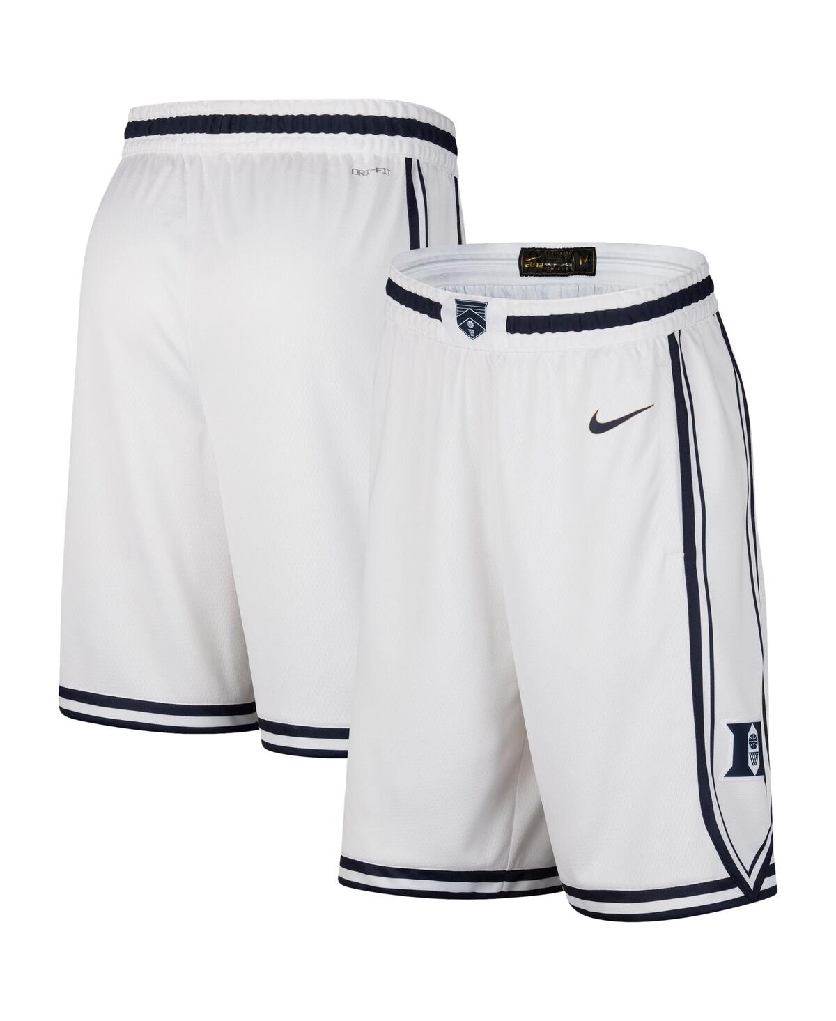 Shop Nike Men's  White Duke Blue Devils Limited Performance Shorts