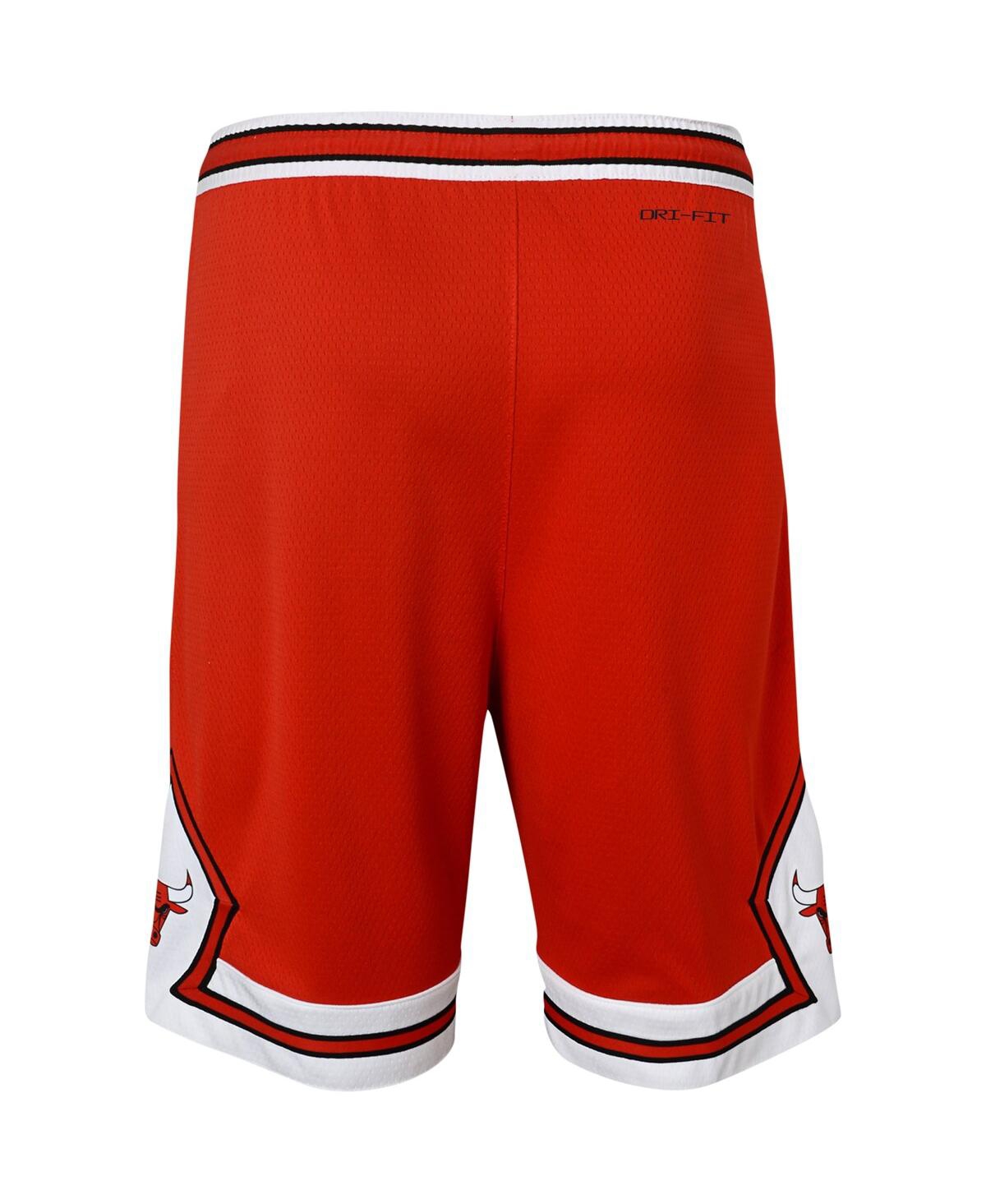 Nike Youth  Red Chicago Bulls Icon Edition Mesh Performance Swingman Shorts In Red