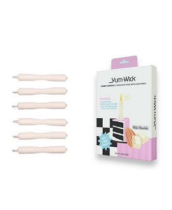 Yum-Wick Chocolate Edible Stick Candles -6 pack