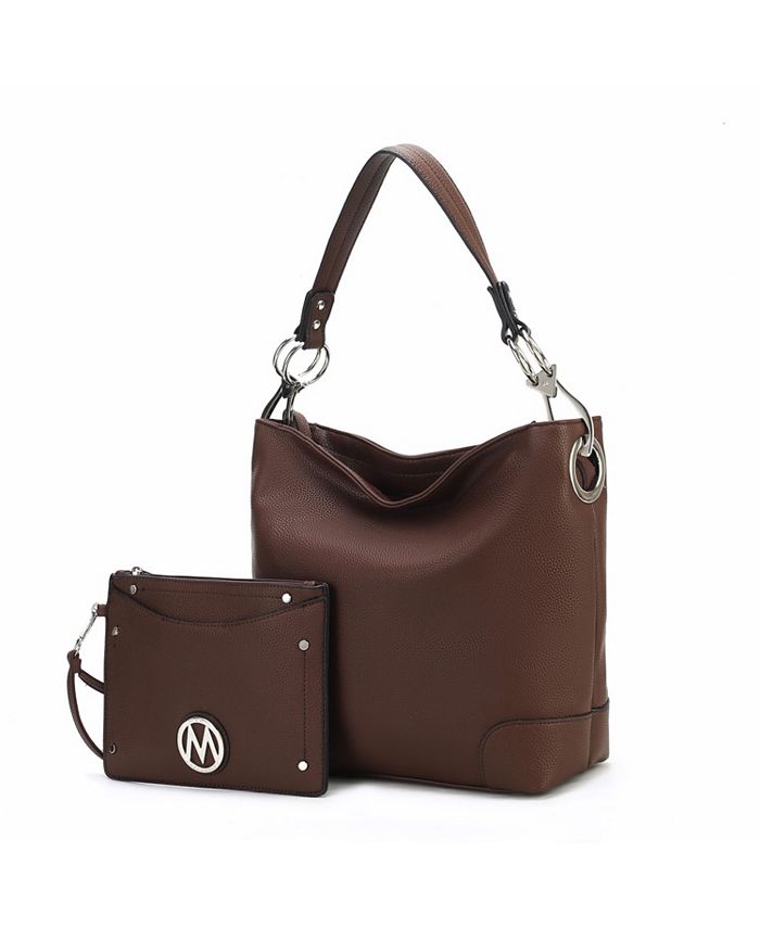 MKF Collection Viviana 2Pcs Womens Hobo Bag with Wristlet by Mia K