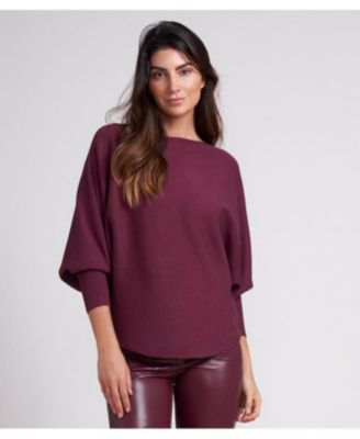 Women's Ivy Oversized Dolman 3/4 Sleeve Sweater