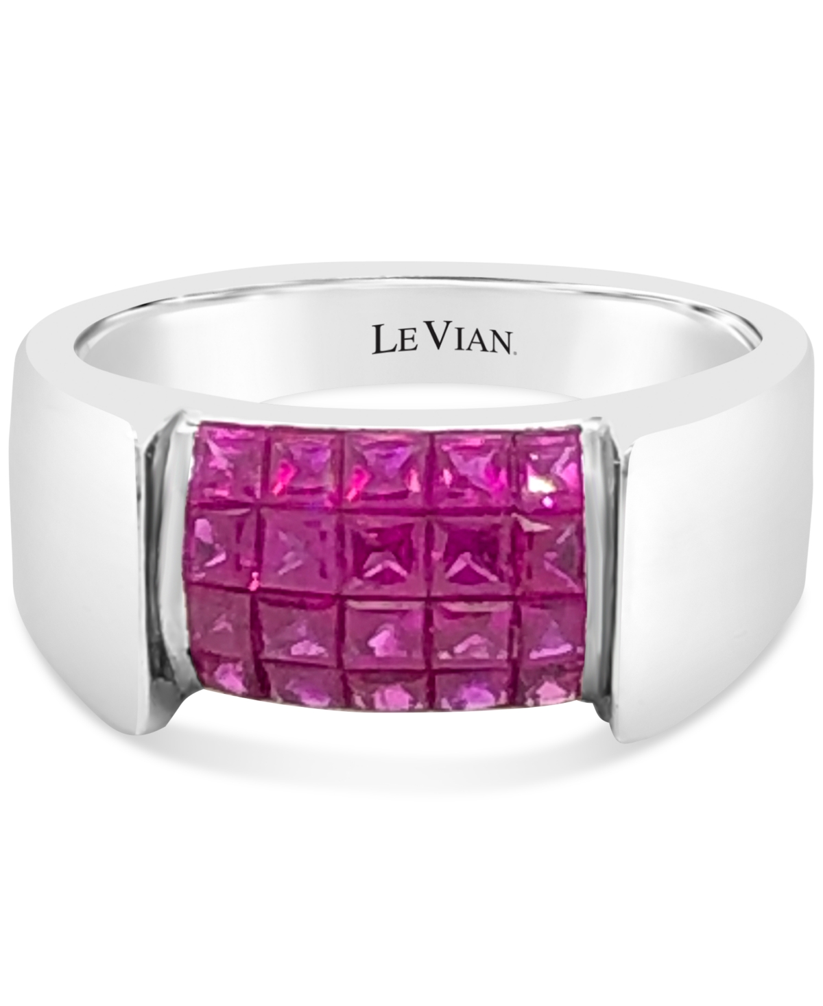 Le Vian Passion Ruby Princess Cluster Ring (3-7/8 Ct. T.w.) In 18k White Gold In No Color