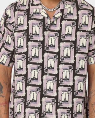 Big & Tall Parisian Rugu Short Sleeve Button Up Shirt