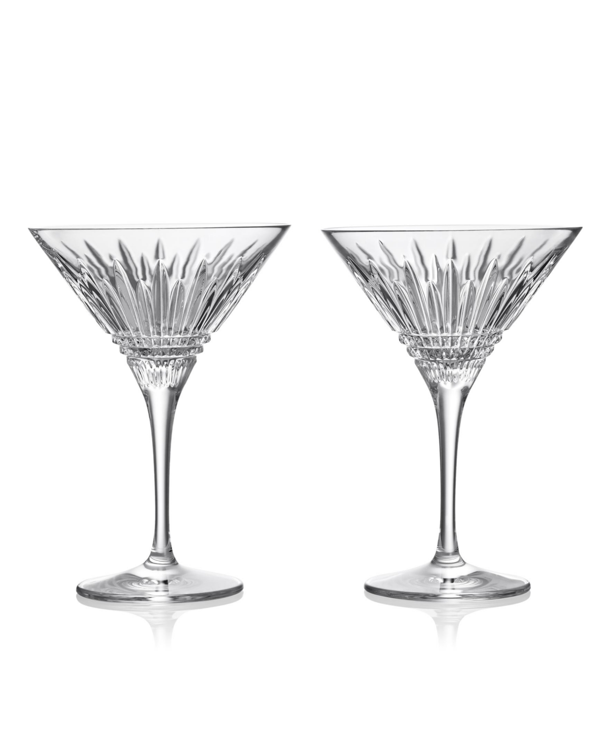 Waterford Lismore Diamond Martin Glasses, Set Of 2 In Clear