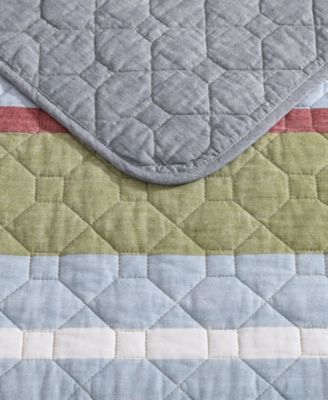 Ladder Stripe 2-Pc. Quilt Set, Twin