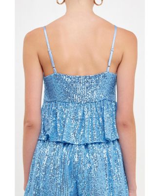 Women's Sequins Tank Top