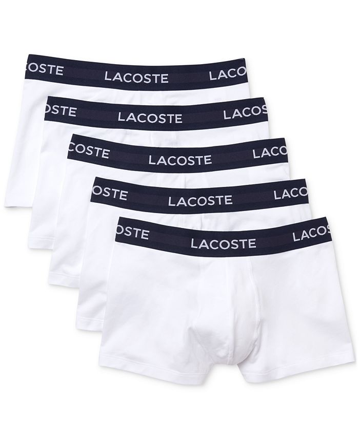 Lacoste Classic Boxer Shorts Men Navy, Red, Blue Trunks 3-Pack