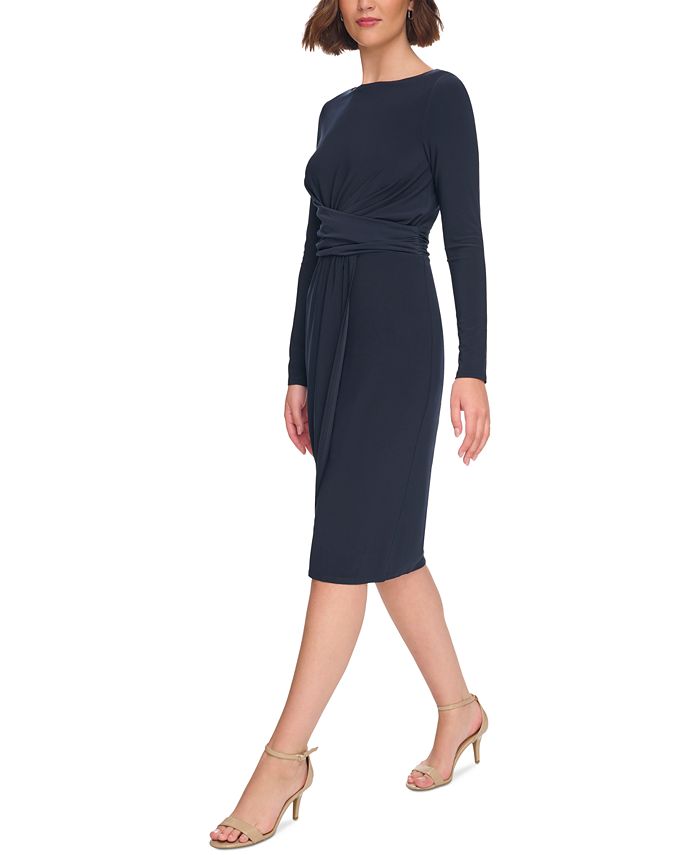 Tommy Hilfiger Women's Jersey KnotFront Dress Macy's