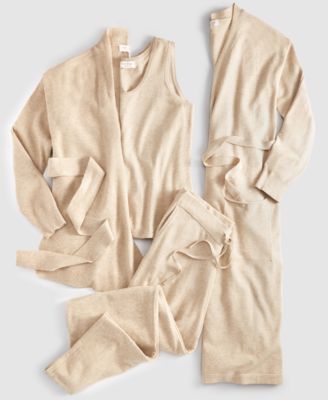 State Of Day Sweater Knit Loungewear Collection Created For Macys In Toasted Peanut