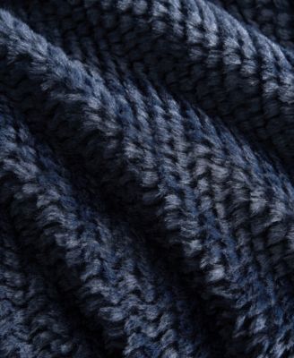 Faux Fur to Mink Reversible 3 Piece Comforter Set, King