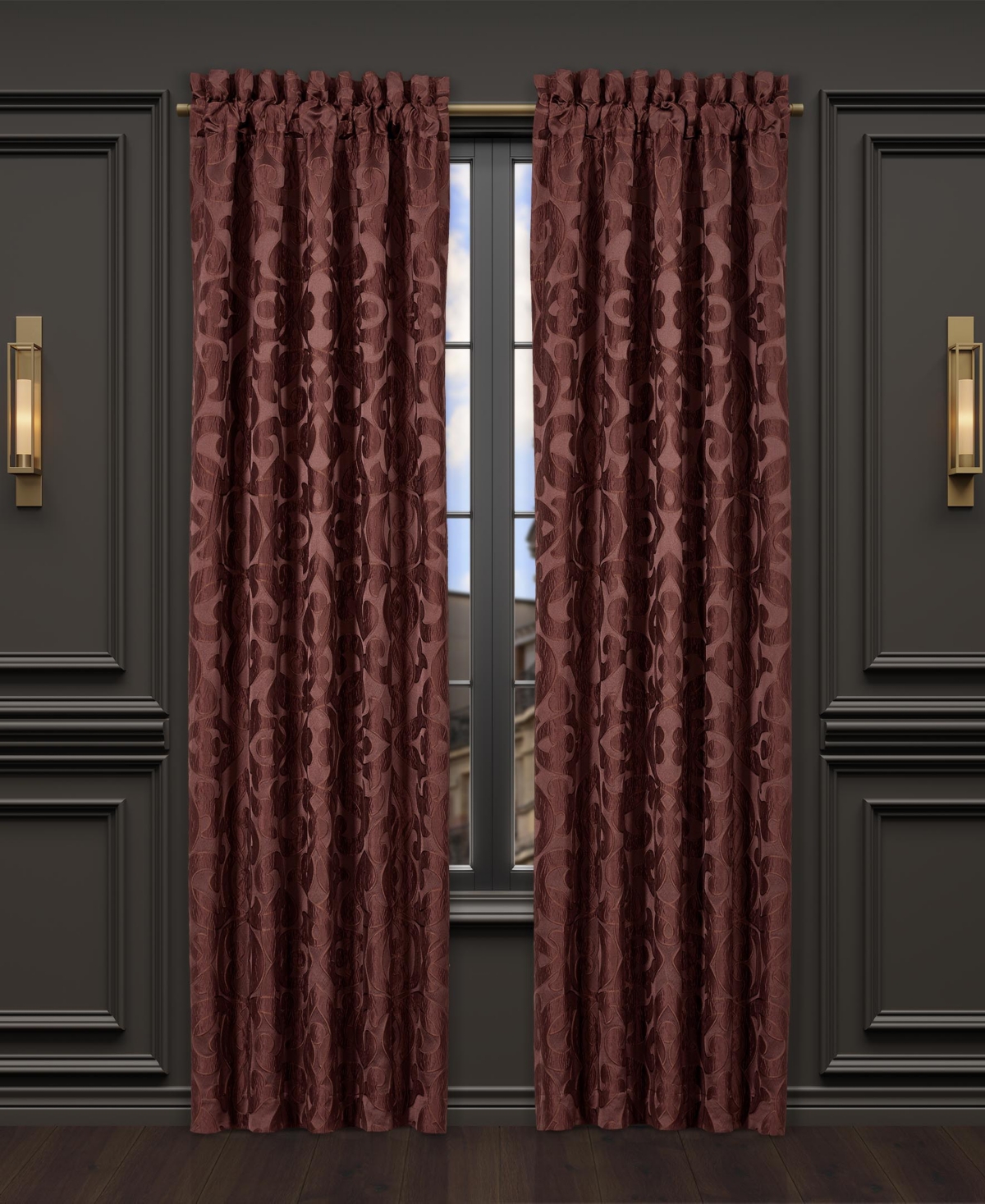 J Queen New York La Boheme 4-Pc. Window Panel Pair, 84