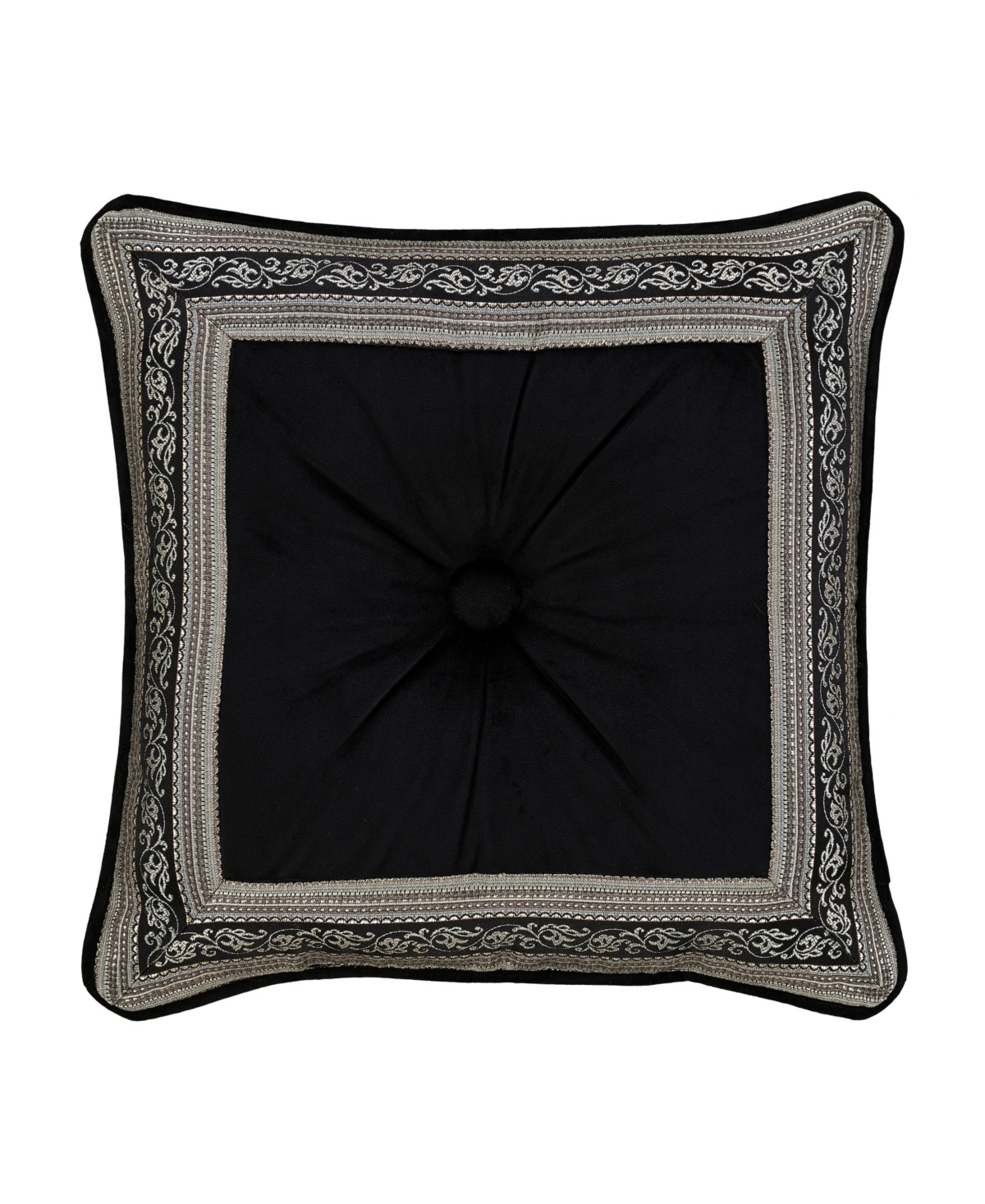 J Queen New York Vincenzo Square Decorative Pillow, 18" In Glacier