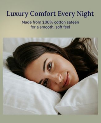 Standard Size 100% Cotton 500 Thread Count Pillowcases, Queen and Standard Size, Soft and Silky, Cool and Smooth by California Design Den